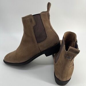 UGG Emmeth Chelsea Boot Coffee Grounds Suede Color‎ Boots Women's Size 9.5